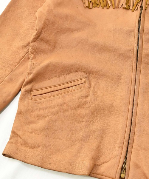 VINTAGE コート ジャケット 「ヴィンテージ古着」60's フリンジ レザー