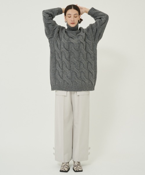 CLANE（クラネ） ニット セーター 「CLANE/クラネ」BIG CABLE OVER
