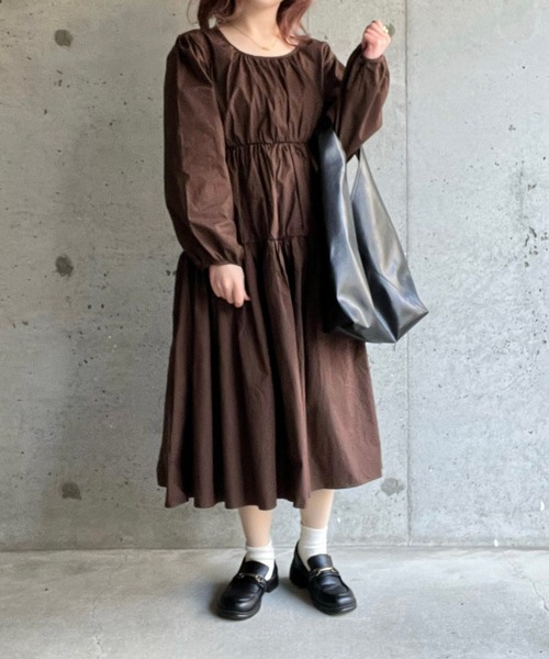 ワンピース ブラウンティアードワンピース : ZOZOTOWN Yahoo!店 - 通販