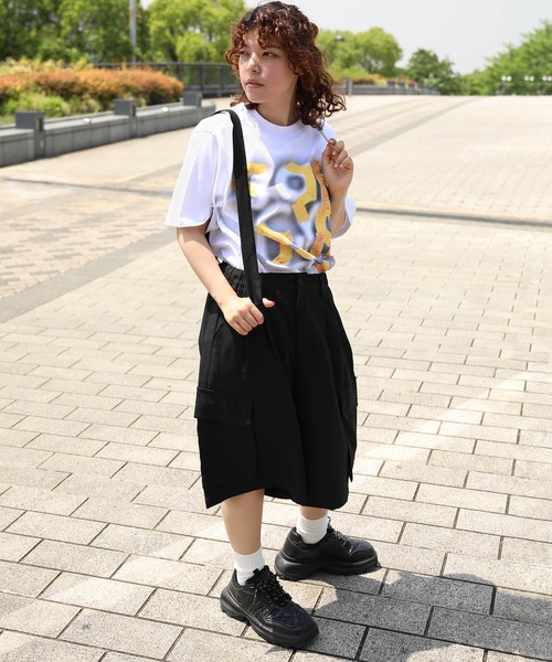 カーゴパンツ サスペンダー付きカーゴショーツ メンズ レディース