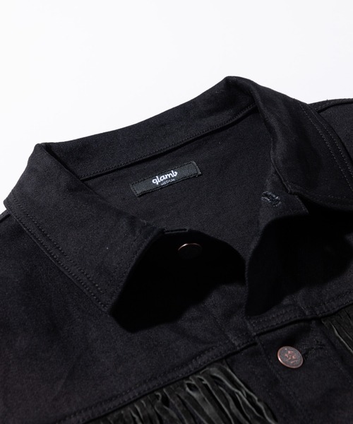 glamb（グラム） デニムジャケット gジャン Fringe denim JKT