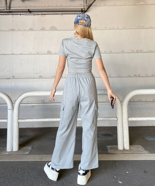 non-hedge（ノンヘッジ） セットアップ シルバープレートTシャツカーゴ