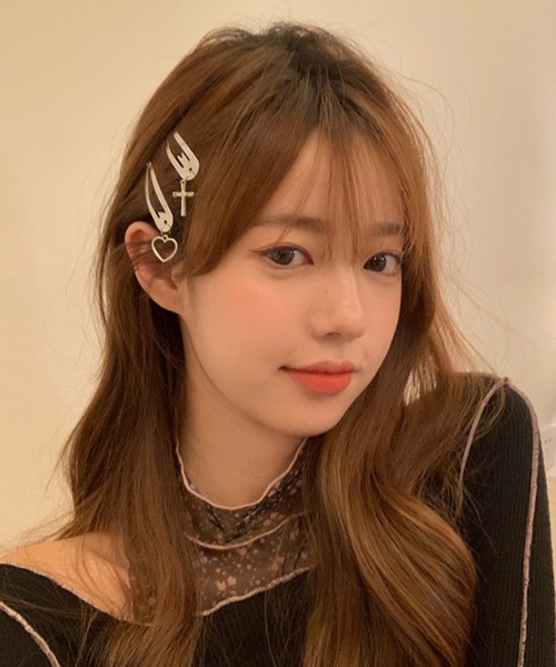 ARCHIVER ヘアクリップ 「Bz」チャームスリーピン/ヘアピン ペア(RZ