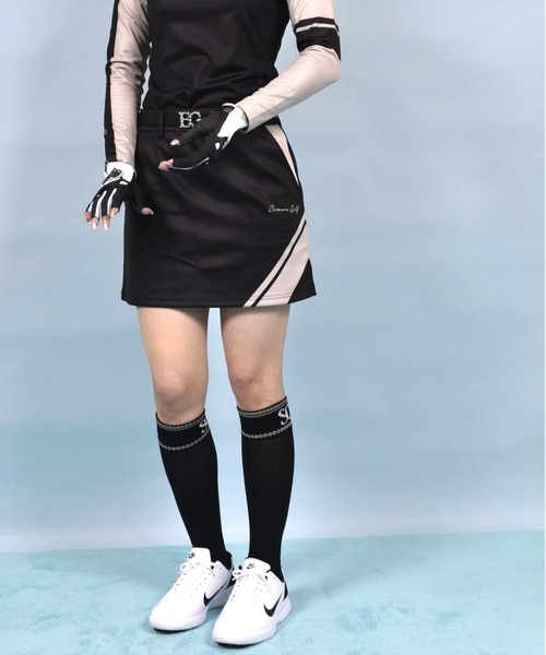 COMONGOLF（コモンゴルフ） ゴルフ 裏起毛 バイカラー ゴルフスカート