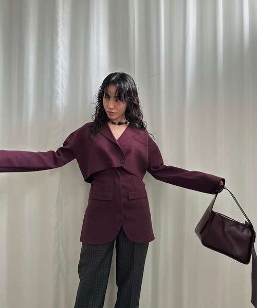Ameri（アメリ） コート アウター JACKET SEPARATE KNIT TOP