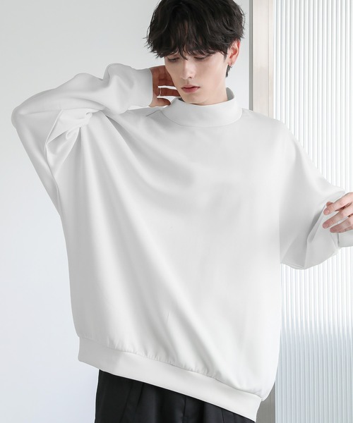 ASTRONOMY tシャツ ドルマンスリーブポンチモックネックプルオーバー