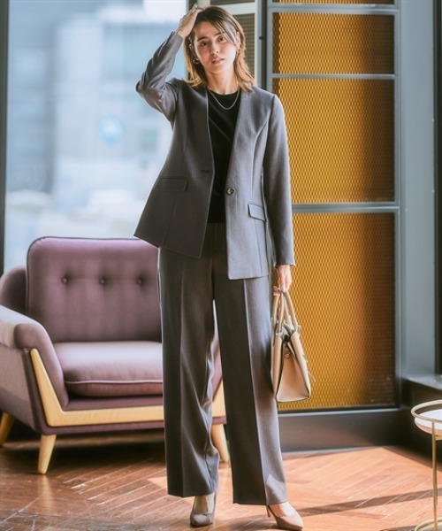 7days Life Styling セットアップ 「洗える・ストレッチ」ウール調
