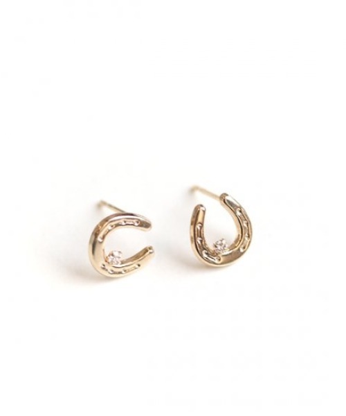 cui-cui（キュイキュイ） ピアス ダイヤモンド ホースシュー ピアス