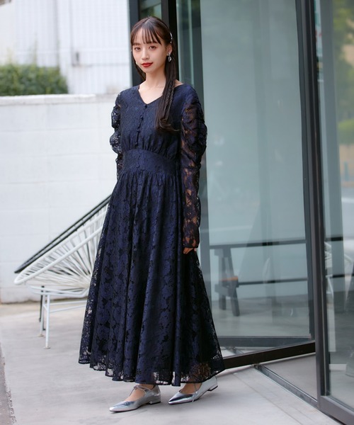 VIS（ビス） ワンピース 「VIS DRESS」総レースバックオープン
