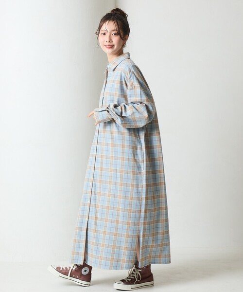 FREAK'S STORE（フリークスストア） シャツワンピース 限定展開 ネル