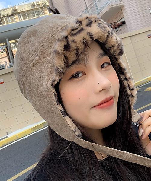 c.u.l キャップ 帽子 ヒョウ柄 フライトキャップ cula677 レディース