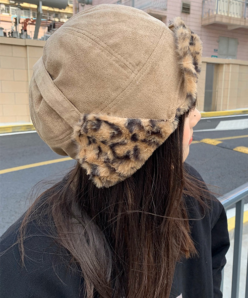 c.u.l キャップ 帽子 ヒョウ柄 フライトキャップ cula677 レディース