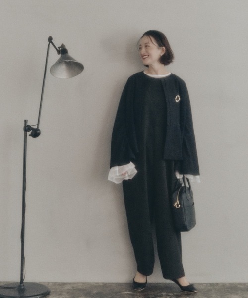 pual ce cin サロペット オーバーオール 「Du noir」オールインワン