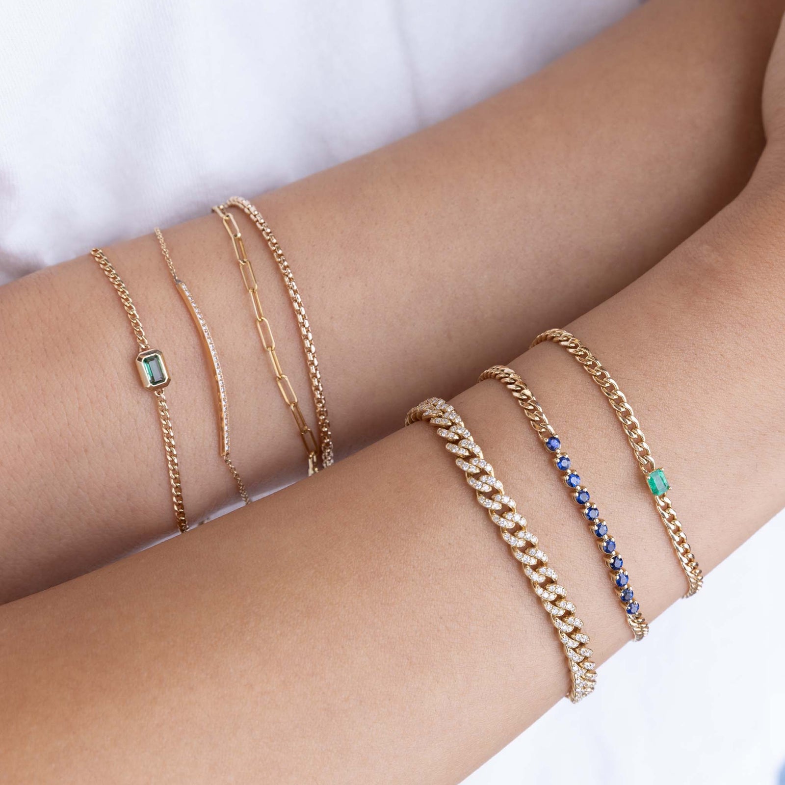Zoë Chicco 14k Gold Pavé Diamond Thin Bar Chain Bracelet – ZOË CHICCO