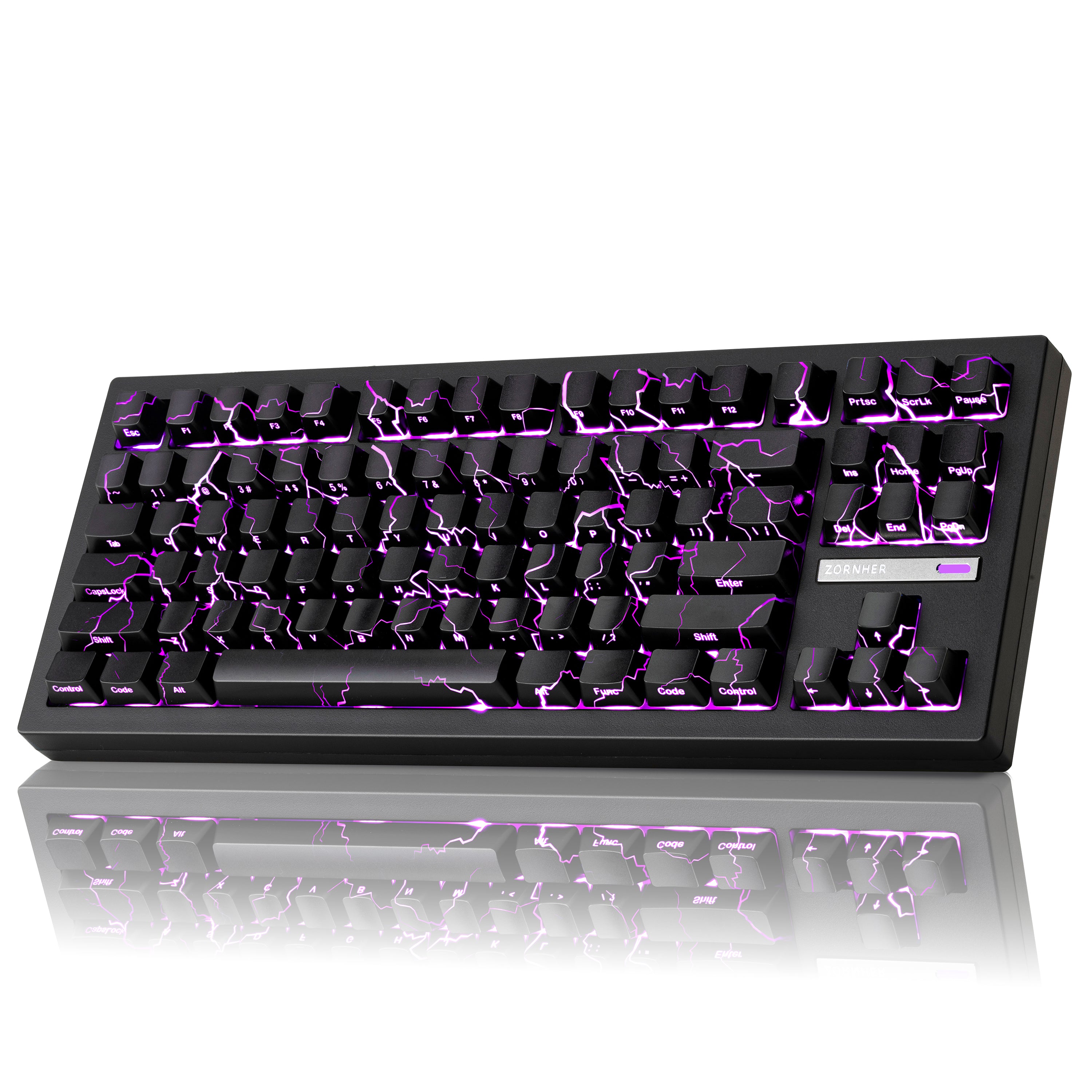Zornher ZH870 IMDプロセス ワイヤレスゲーミングメカニカルキーボード