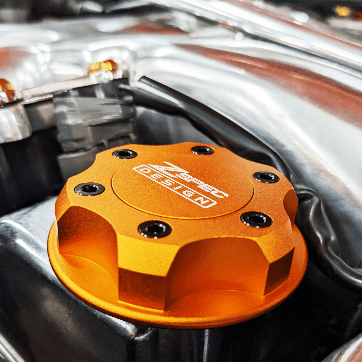 ZSPEC Billet Oil Filler Cap for Nissan/Infiniti/Datsun Orange-Gold Cap
