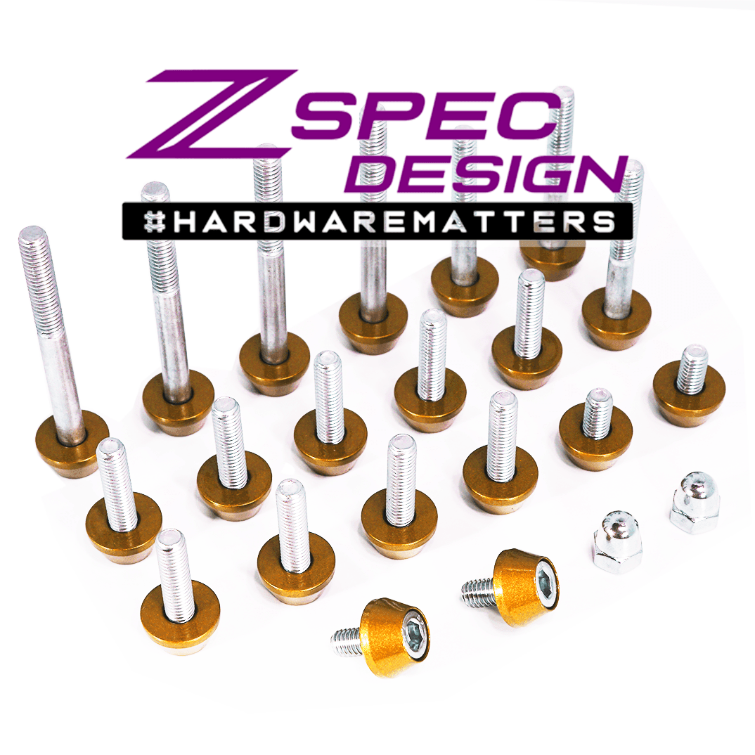 ZSPEC Plenum Fastener Kit for Nissan 350z VQ35DE +10mm LONGER Spacer