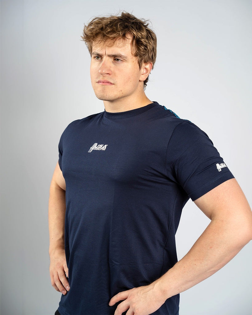 A7 Bar Grip USAPL True-Fit Tシャツ Navy Men's – A7 Japan