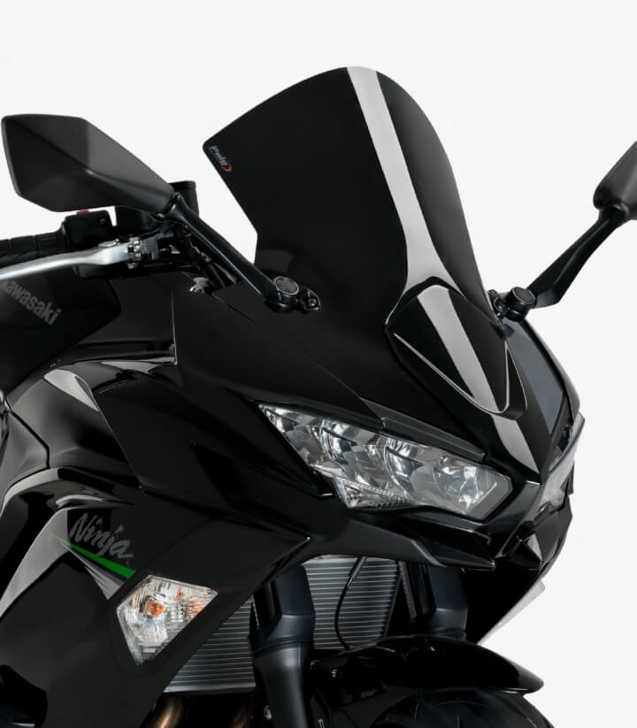 Kawasaki Ninja 650 (2020 - 2024) Puig R-Racer Black Windshield 3880N