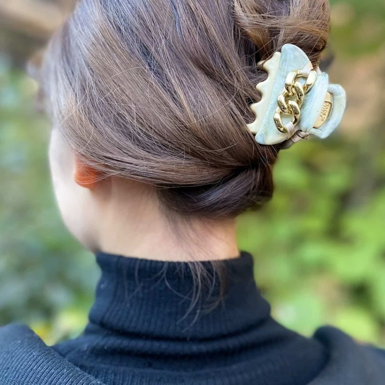 acca ヘアクリップ マーブル