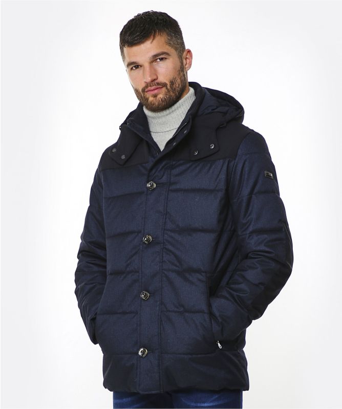 Hackett Navy Classic Puffer Jacket | Jules B