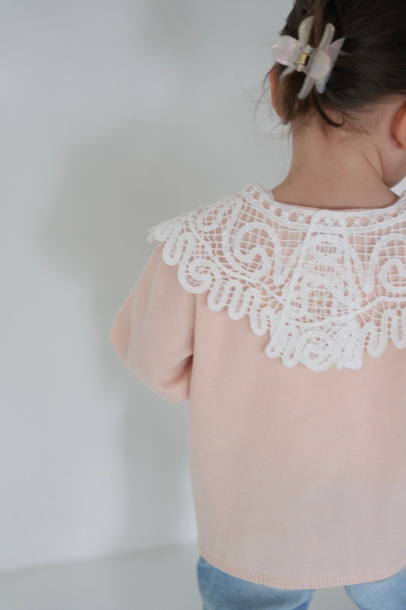 kids］lace collar knit cardigan – Acka online store