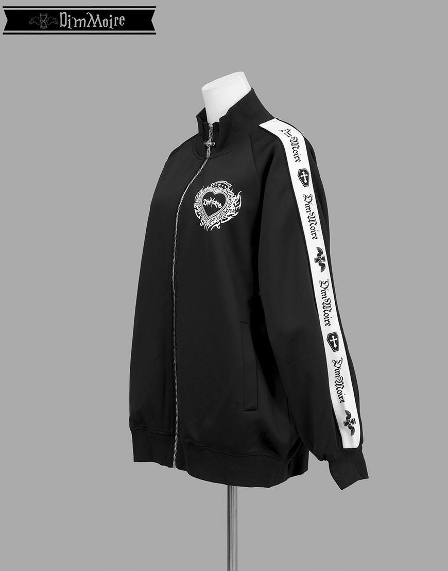 DimMoire【ディムモアール】ロゴプリントジャージトップス/Black