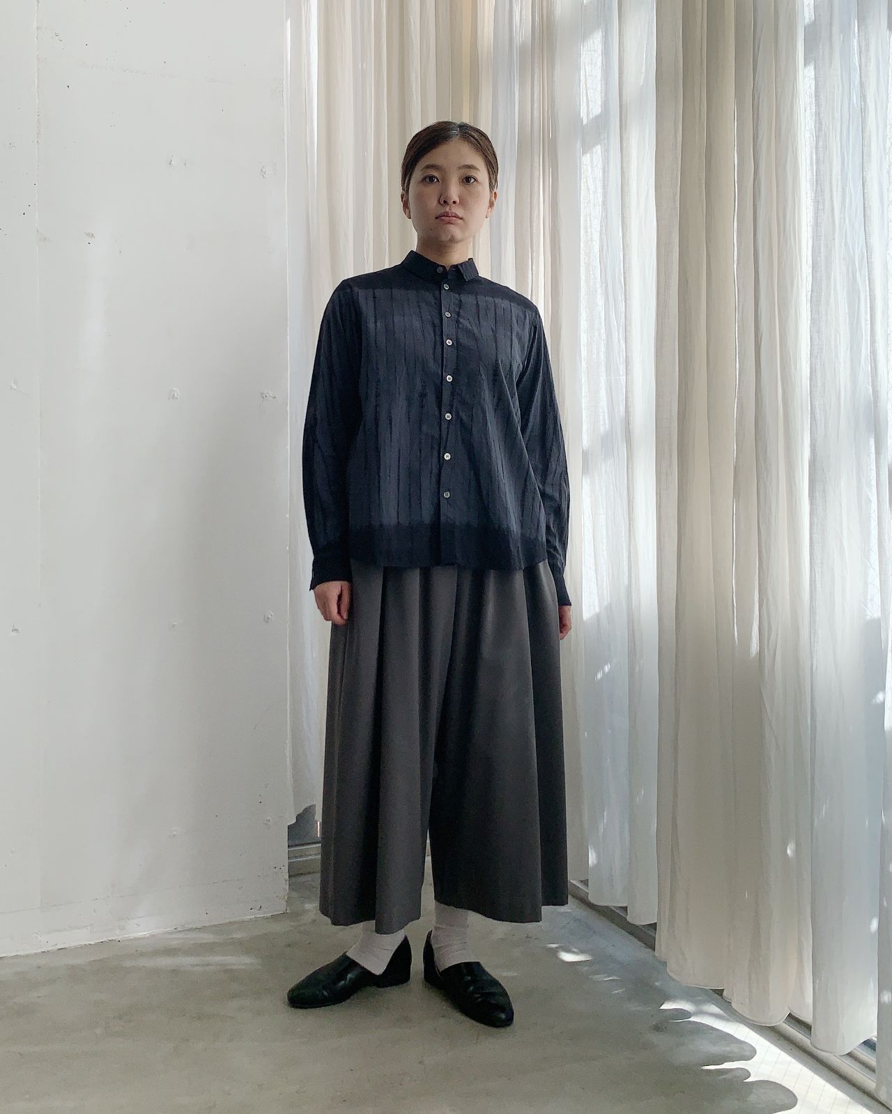 有松絞り》竜巻流水絞りブラウス | pas de calais Online | pas de