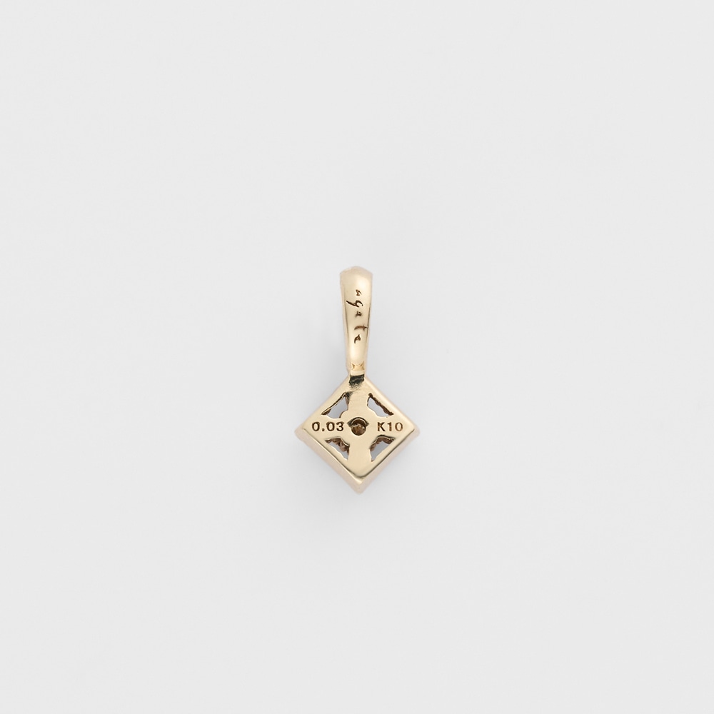 K10ダイヤモンドチャーム（0.03ct）｜ネックレスチャーム｜アガット