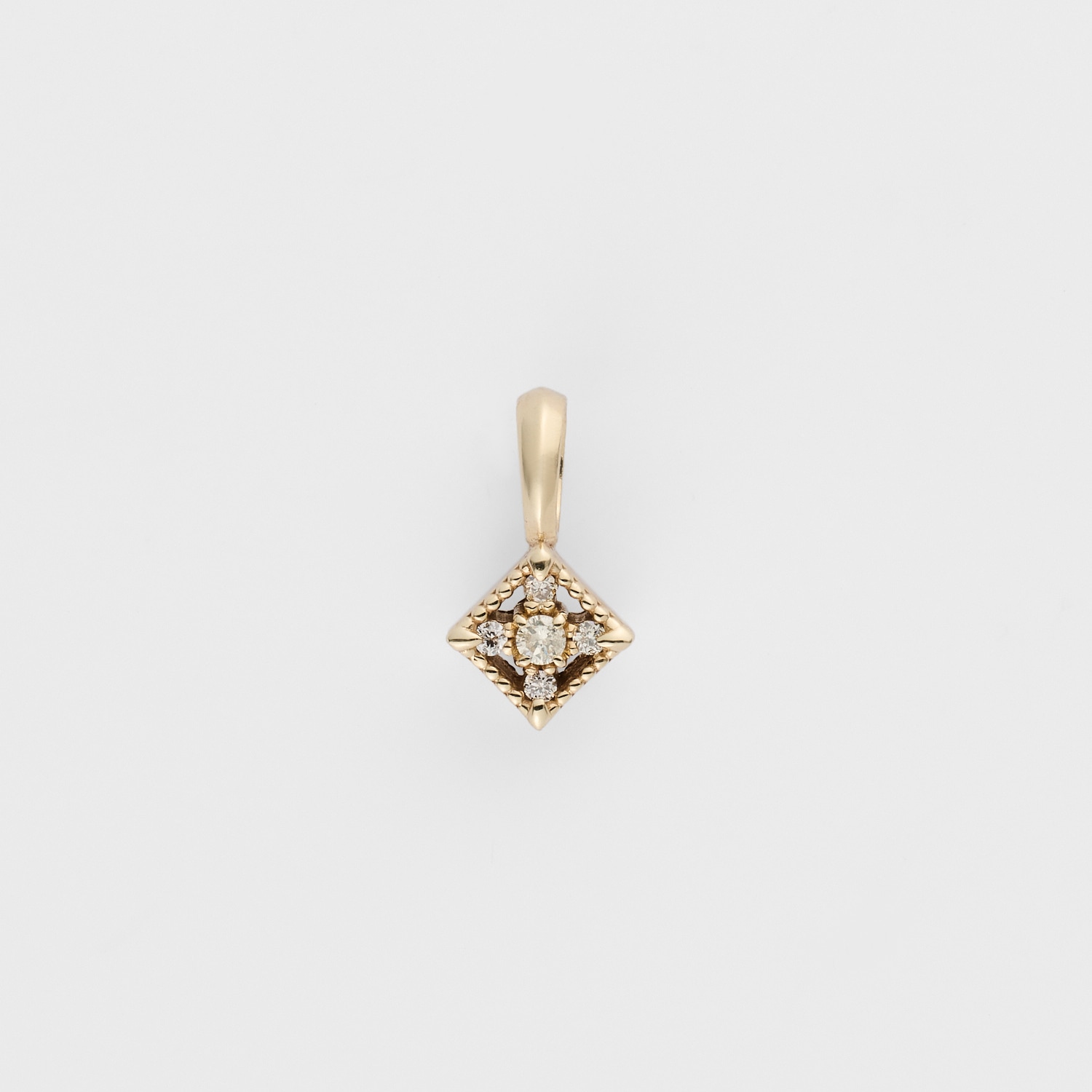 K10ダイヤモンドチャーム（0.03ct）｜ネックレスチャーム｜アガット