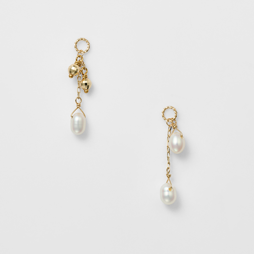 K10淡水パール／ダイヤモンドピアス｜ピアス｜アガット 公式オンライン