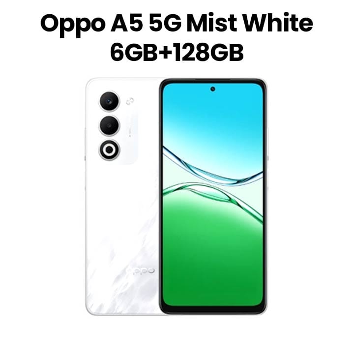 Buy Oppo A5 5G 6GB+128GB Smartphone | Mist White | CPH2735 Online