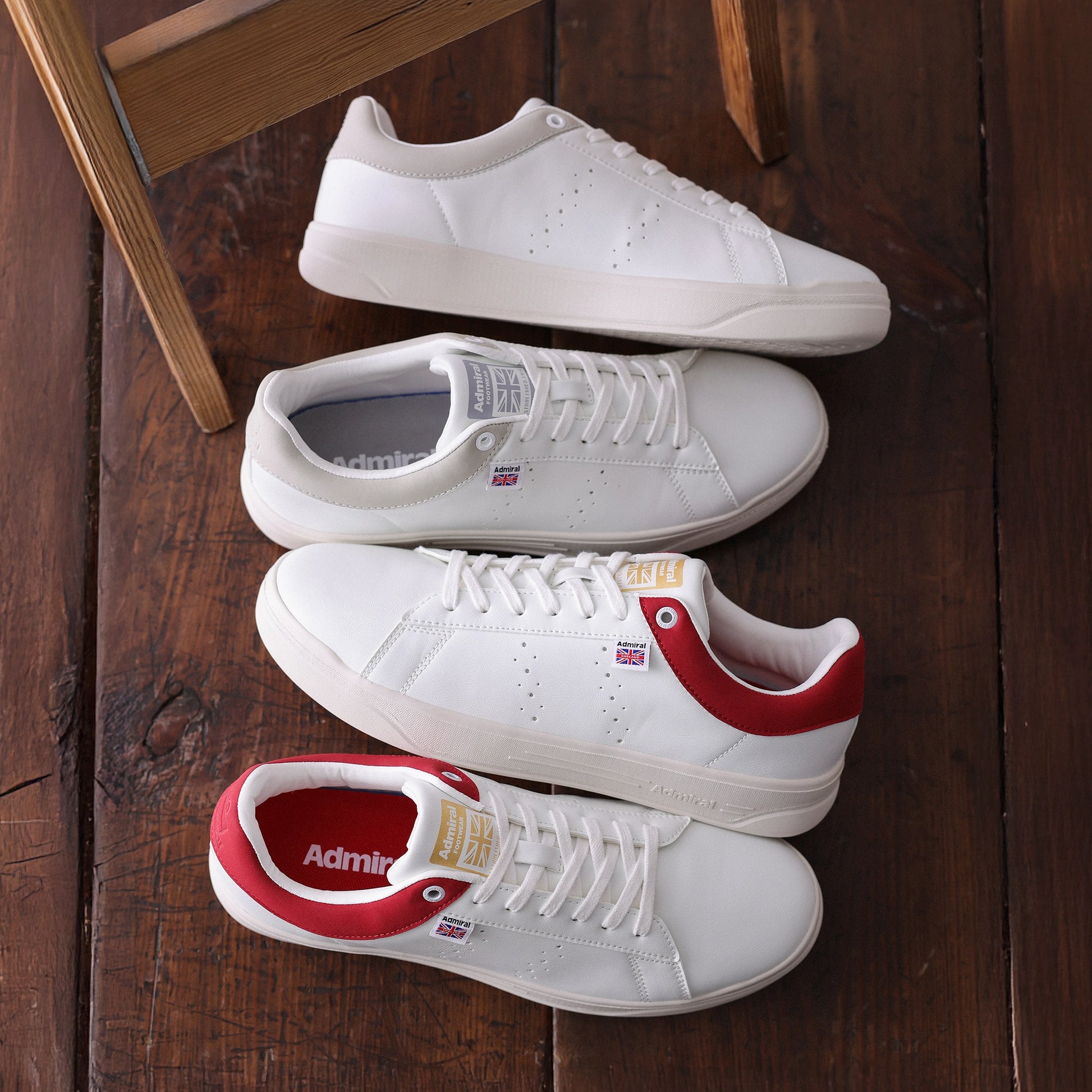 Admiral CAMBRIDGE AD828 White/Gray ｜アドミラルスニーカー公式
