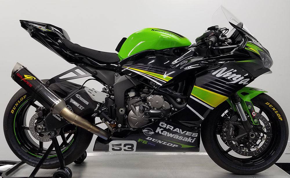 Graves WORKS2 Carbon Full Exhaust System Kawasaki ZX-6R 2009-2025