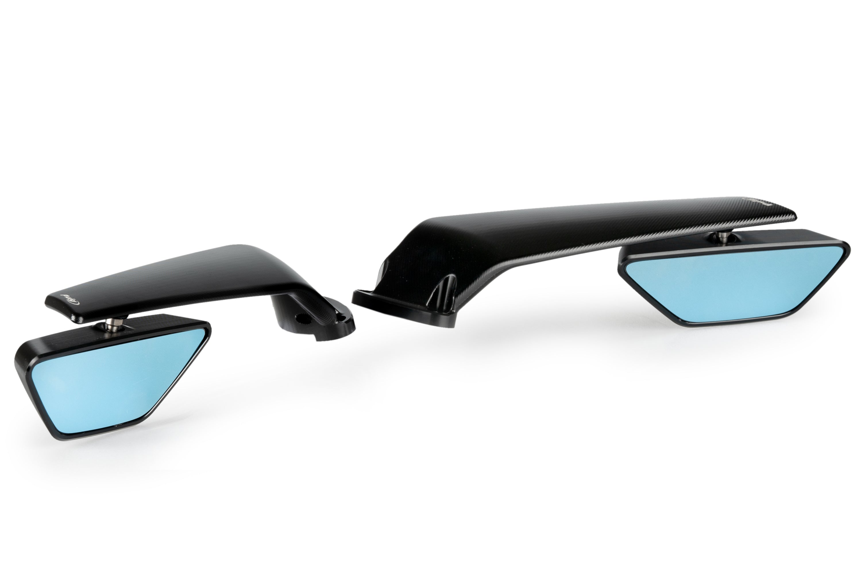Puig Rearview Black Mirror Aileron Set Kawasaki Ninja ZX-6R 2024