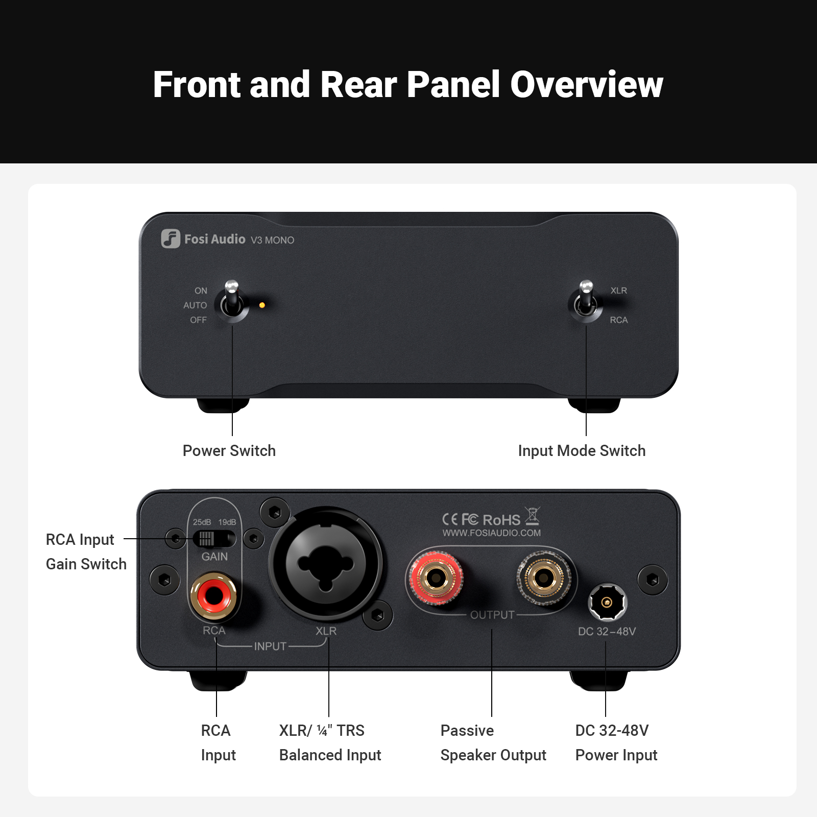 Fosi-ステレオパワーアンプAudio-V3,ミニパワーアンプtpa3255,240w,2