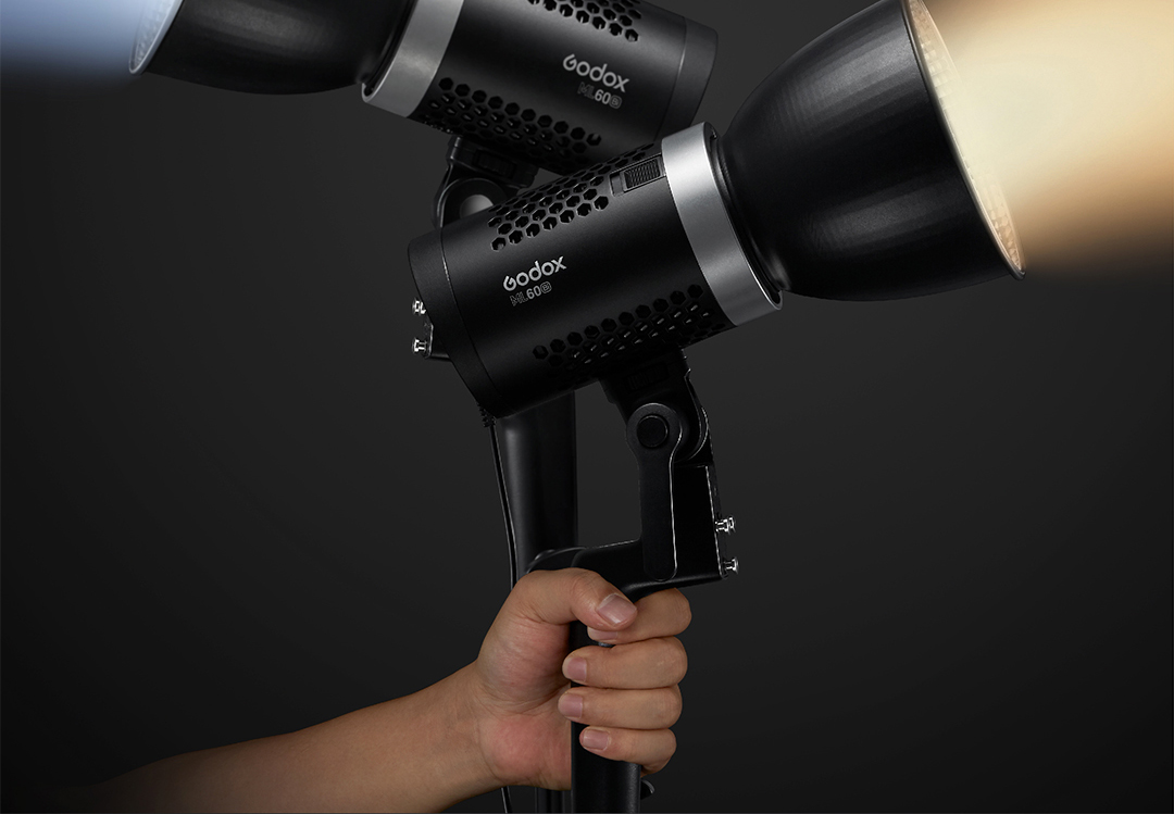 Godox ML60Bi 60W Bi-Color 2800-6500K Led video Light RGB Silent