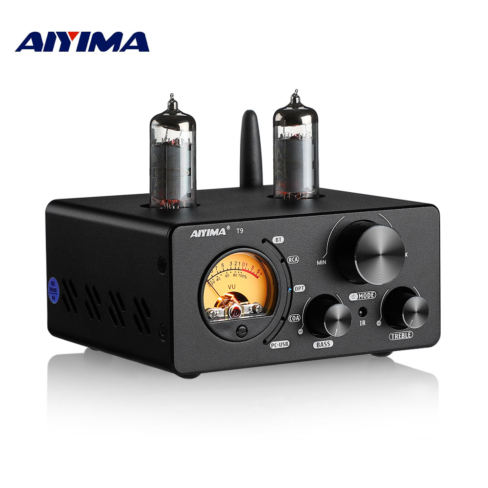 AIYIMA T9 HiFi Bluetooth 5.0 真空管アンプ USB DAC ステレオアンプ