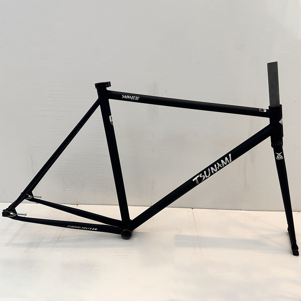 700C Bicycle Frame Chromium Molybdenum Steel Tsunami SNM4130 Fixed