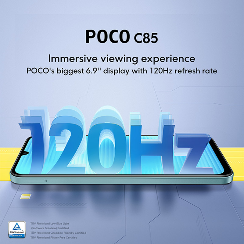 Newest POCO C85 Global Version Cellphone NFC 128/256GB MTK Helio