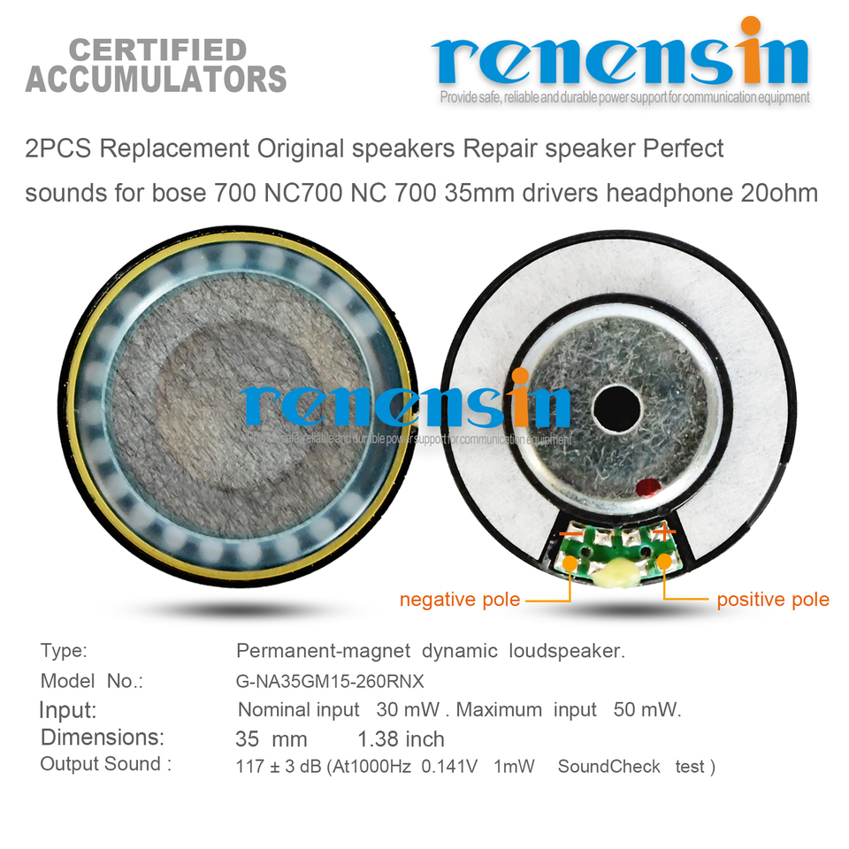 1 Pair of 35mm 20Ohm 117dB Original Speaker Drivers for Bose 700