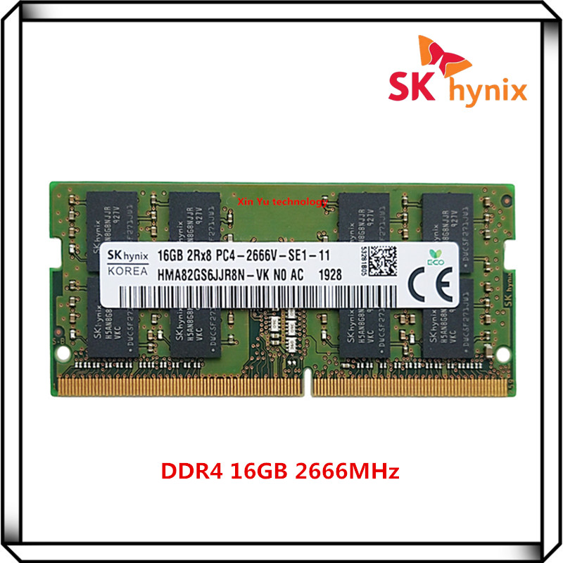 Sk-hynix ddr4ノートブックメモリ、16GB、2rx8、2666v、pc4、2666mhz