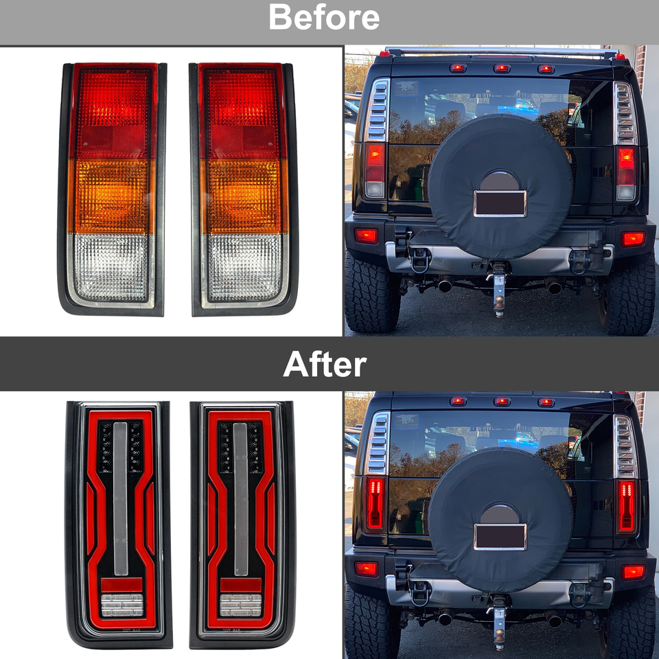 ハマーh2 suv 2003-2009用テールライトアセンブリキット,ブレーキ