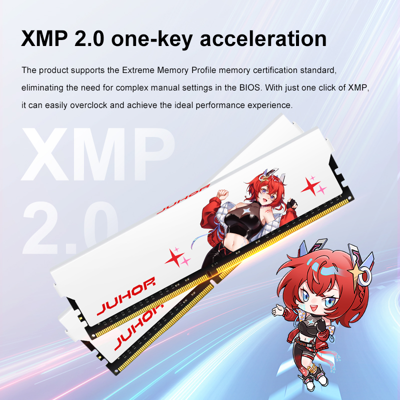 JUHOR DDR4 RAM 32GB (16GBX2) 3600MHz 3200MHz デスクトップメモリ