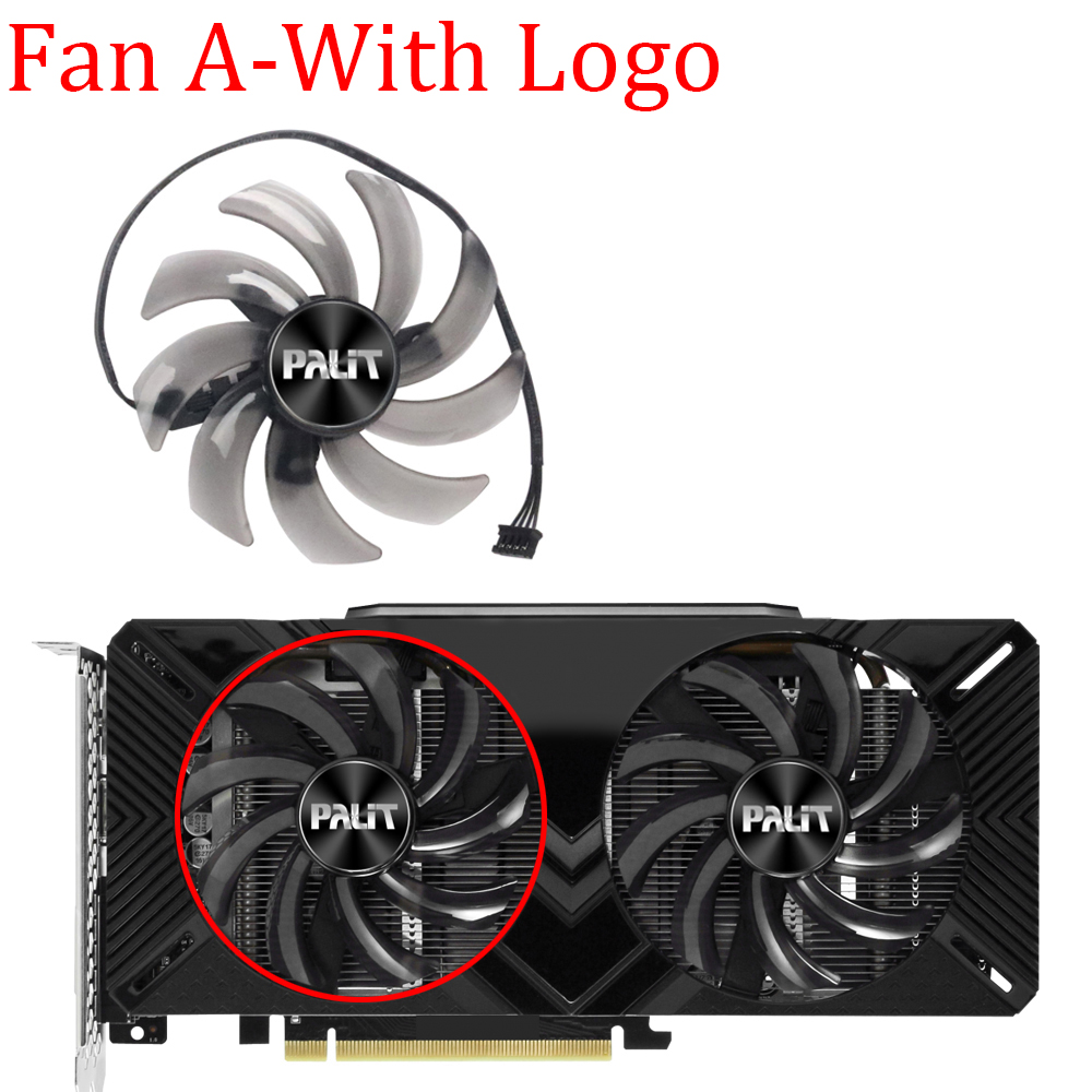 ビデオカードファンpalitためのgeforce gtx 1660 1660Ti rtx 2060 2070