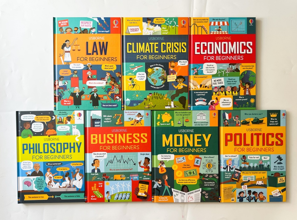 7 Books Usborne Money Business Economics Philosophy Politics for