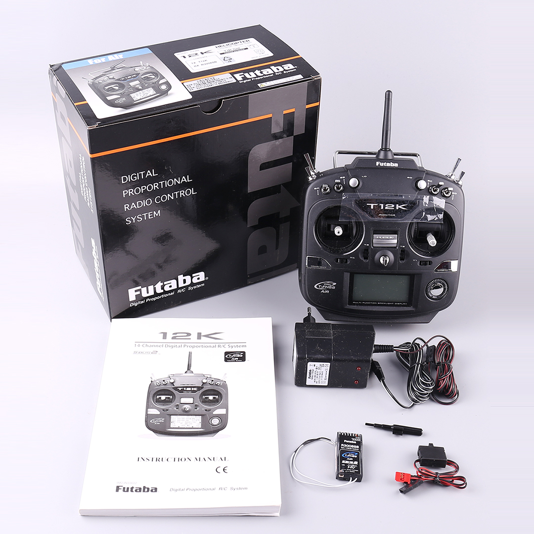 Futaba T12K 2.4G 12-Channels Remote Control With R3008SB Receiver