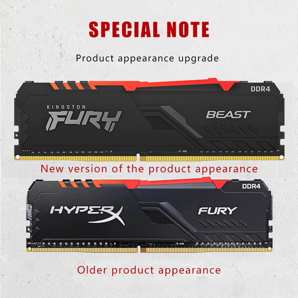 Kingston DDR4 2666 3200MHz 8GB 16GB 32GB RGB Desktop RAM Memory