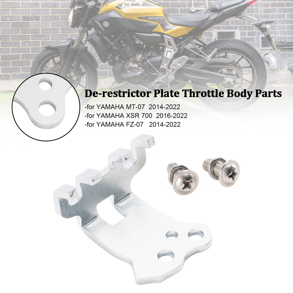 Artudatech De-restrictor Plate Throttle Body Parts For YAMAHA MT