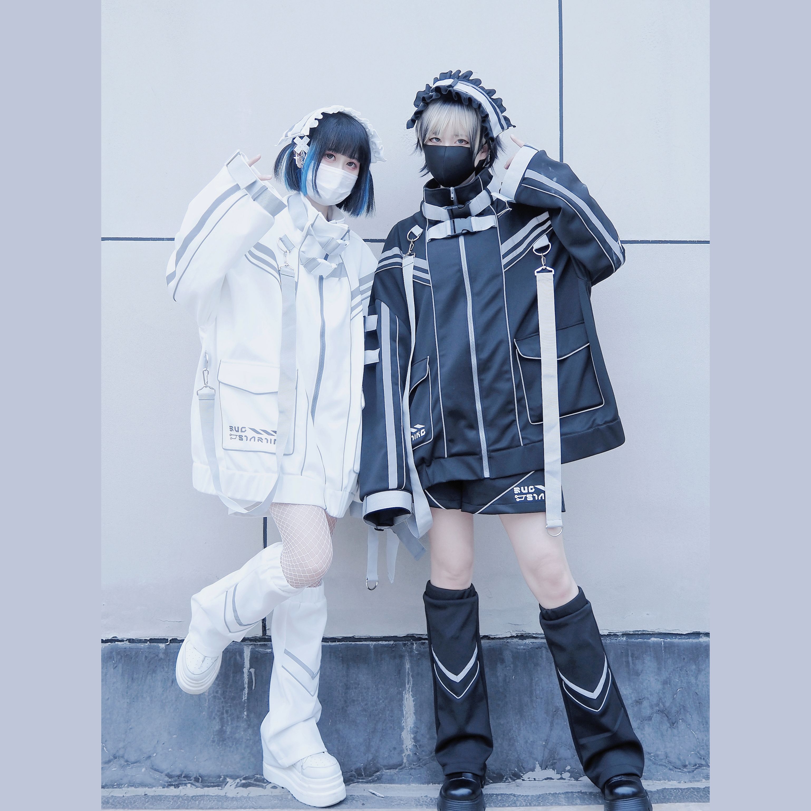 Y2kスポーツウェアジャケット女性用,機械式パンクスタイル,日本製